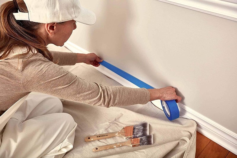 ZUPERIA Canvas Drop Cloth for Painting (Size 4' x10' Feet Pack of 4) Painters Drop Cloth for Painting, Furniture & Floor Protection, All Purpose Thick Canvas tarp with Double Stitched Edges - Image 5